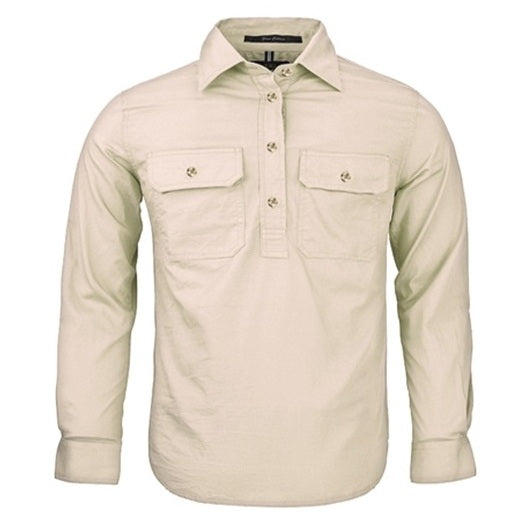 Pilbara RM400CF Kids Closed Front Long Sleeve Shirt
