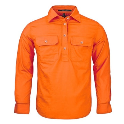 Pilbara RM400CF Kids Closed Front Long Sleeve Shirt