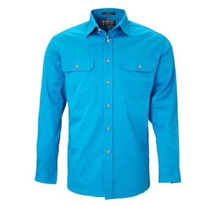 Pilbara RM500BT Mens Open Front Long Sleeve Lightweight Shirt
