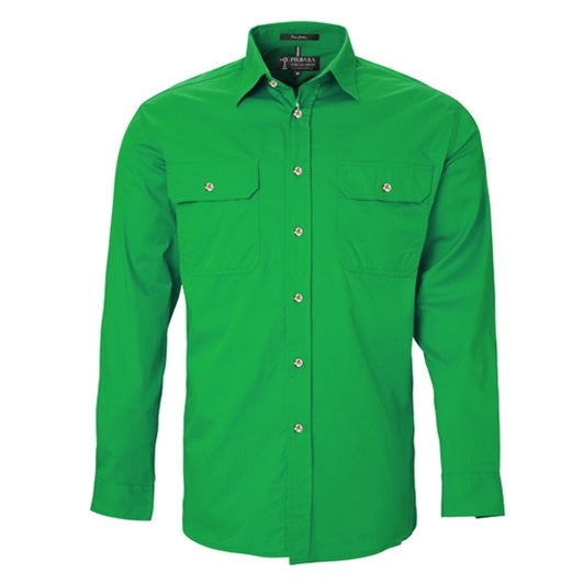 Pilbara RM500BT Mens Open Front Long Sleeve Lightweight Shirt