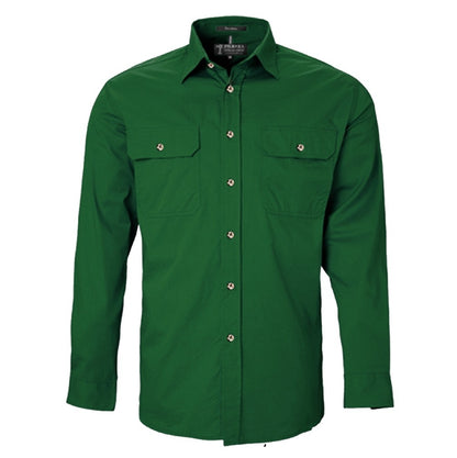 Pilbara RM500BT Mens Open Front Long Sleeve Lightweight Shirt