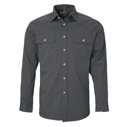 Pilbara RM500BT Mens Open Front Long Sleeve Lightweight Shirt