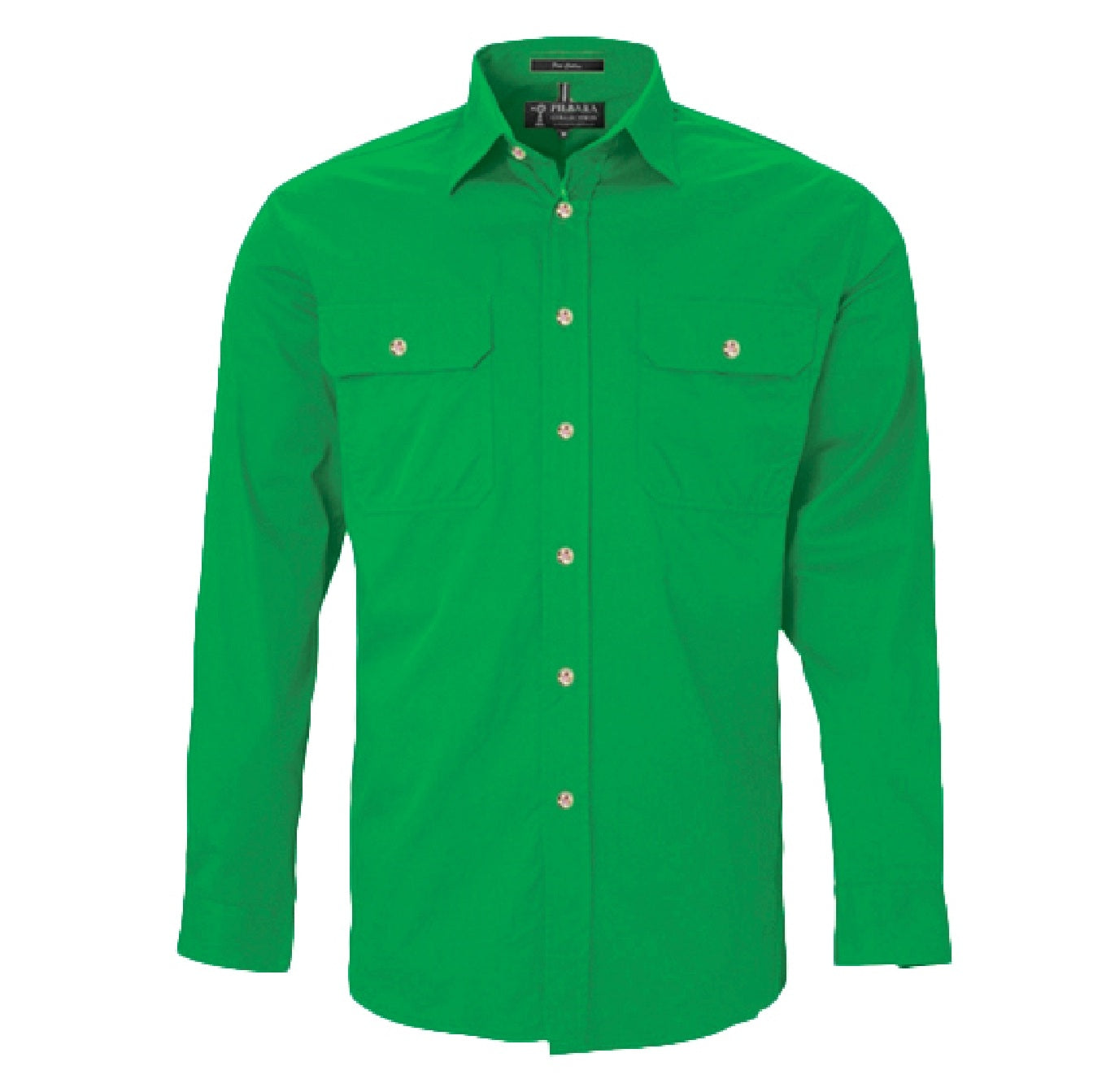 Pilbara RM500BT Mens Open Front Long Sleeve Lightweight Shirt