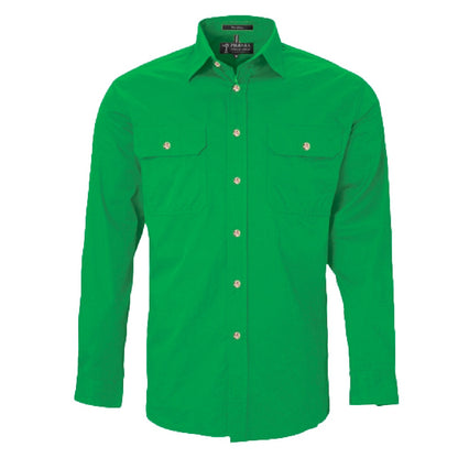 Pilbara RM500BT Mens Open Front Long Sleeve Lightweight Shirt
