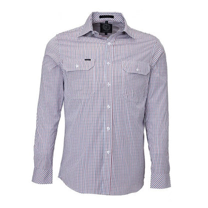Pilbara RMPC011 Mens L/S Double Pocket Shirt Shirt