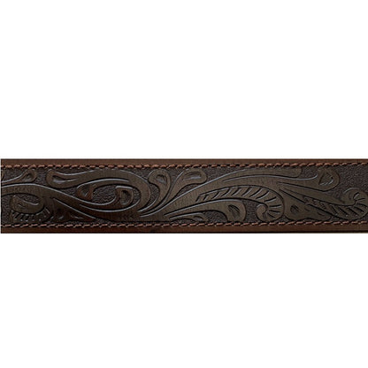 Pilbara RMPW003 Western Rodeo Buckle Tooled Leather Belt