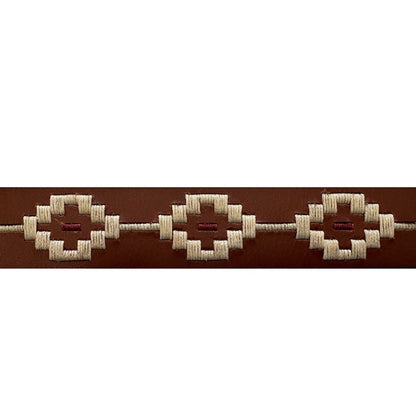 Pilbara RMPW008 Oval Buckle Navajo Leather Belt