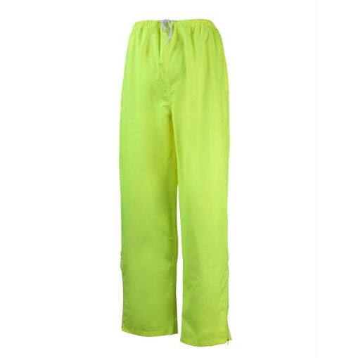 Unisex Hi vis yellow elastic waist waterproof Rainbird 8003-7 STOWaway Rain Pants
