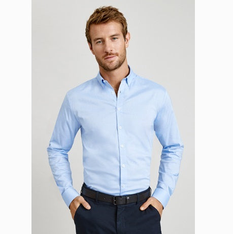 Biz Collection S016ML Mens Camden Oxford L/S Shirt