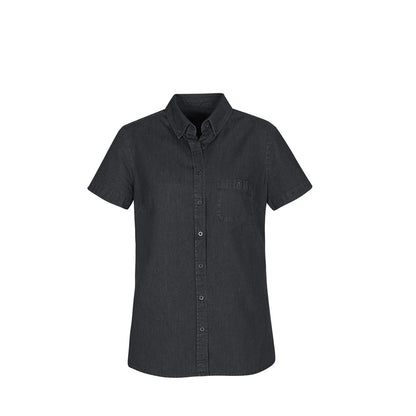 Biz Collection S017LS Ladies indie Denim S/S Shirt