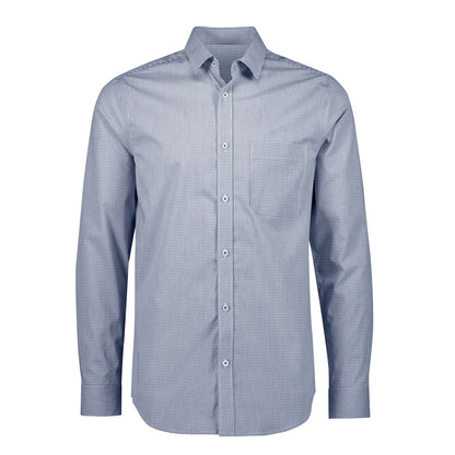 Navy and white check Classic fit
Longer length Wrinkle resistant Biz Collection S338ML Mens Bristol Classic Long Sleeve Shirt
