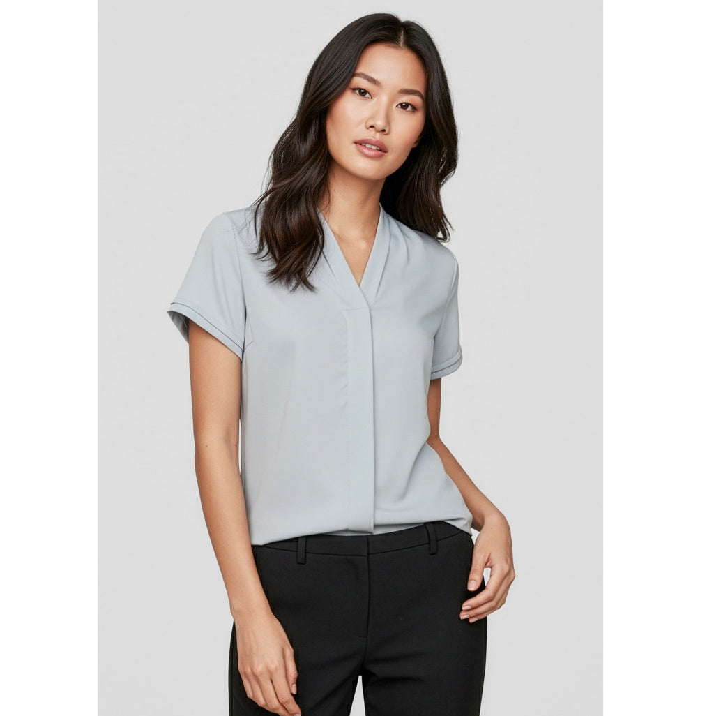 Biz Collection S628LS Madison Ladies Short Sleeve Blouse