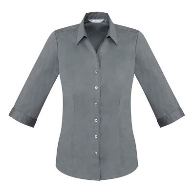 Biz Collection S770LT Monaco Ladies 3/4 Shirt - Additional Front View