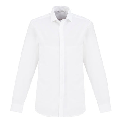 Mens white no wrinkle easy iron button down plackard corporate everyday long wearing Biz Collection S912ML Regent Mens Long Sleeve Shirt