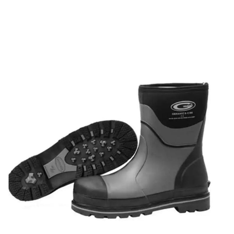 Grey and Black Slip and oil resistant coolroom Grubs SCER-444M Ceramic 5.0 Mid Work Safety Boot