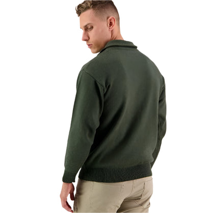 Swanndri SSD2446D Men's Mariner Wool Zip Neck Sweater