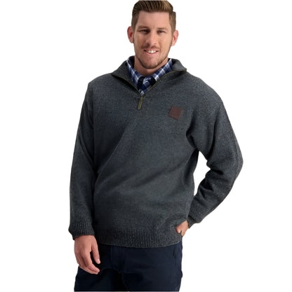 Swanndri SSD2446D Men's Mariner Wool Zip Neck Sweater