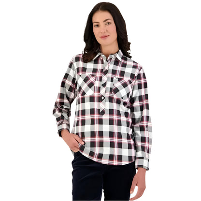 Swanndri SE18225W Womens Egmont Long Sleeve Cotton Shirt Twin Pack