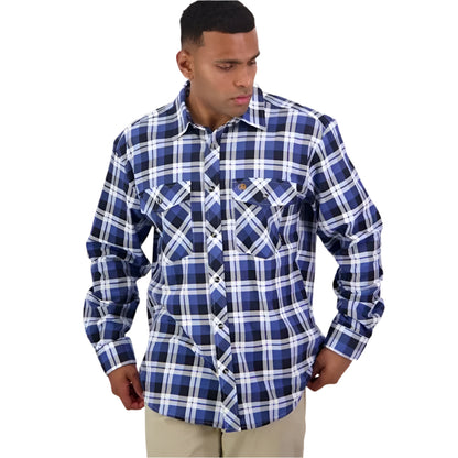 Swanndri SE18250M Mens Full Button Egmont Twin Pack
