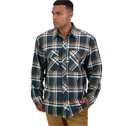 Swanndri SE18250M Mens Full Button Egmont Twin Pack