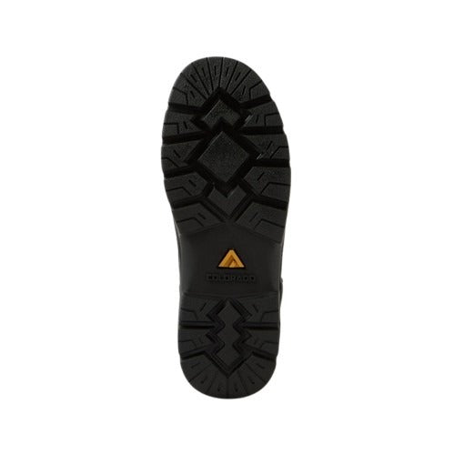 Black sole of a boot with Colorado logo on a white background