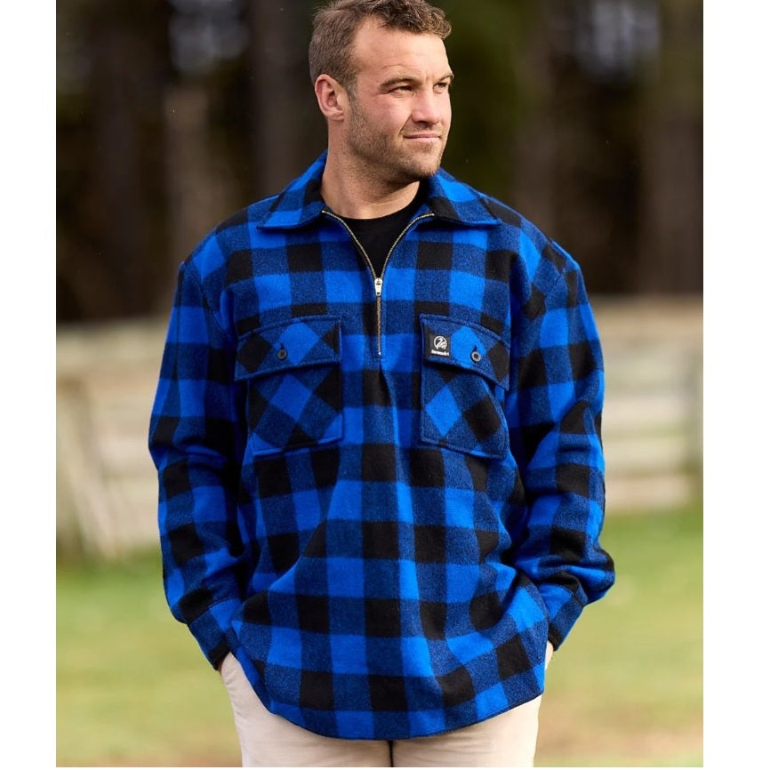 Swanndri SSD0107 Mens Ranger Wool Zip Front Bushshirt