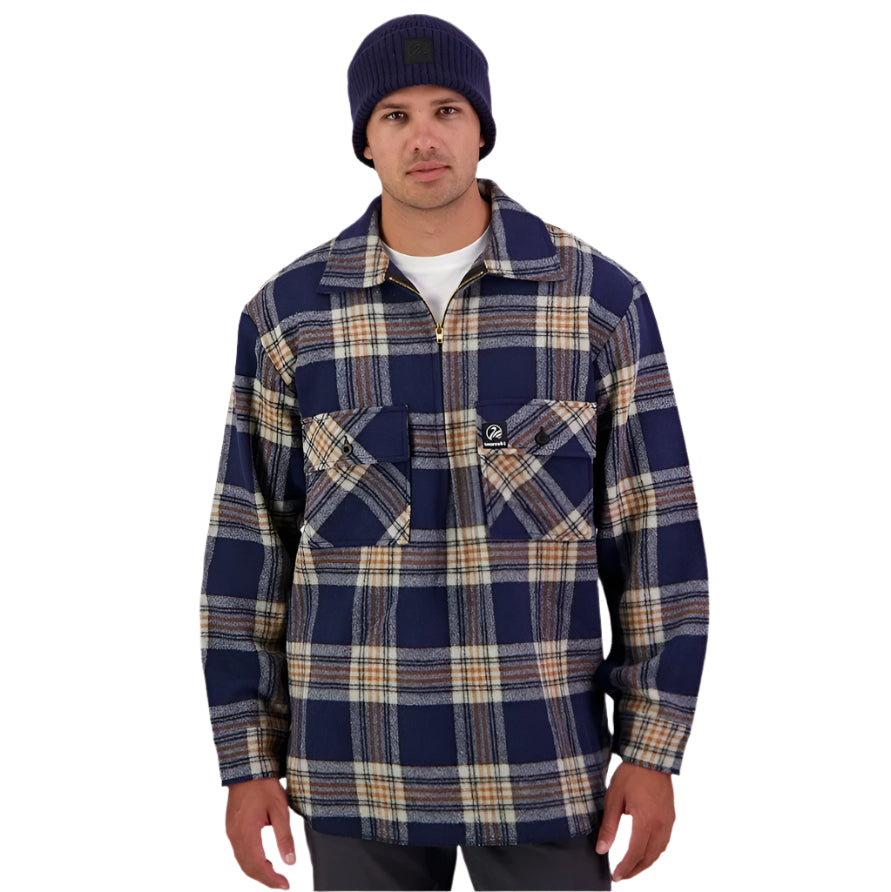 Swanndri SSD0107 Men's Ranger Wool Zip Front Bushshirt