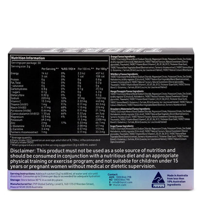 Thorzt SSSFZERO Sugar Free Hydration Shot Zero Natural Mixed Flavours