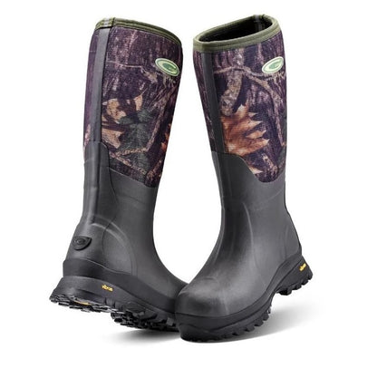 Grey and camouflage rubber fleece insulated Grubs STEE-CAMOH Treeline High Performance Field Boot