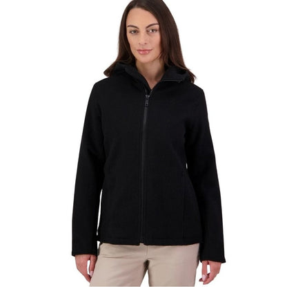 Swanndri SW244796W Womens Seattle V2 Wool Hoodie - Popular brand Swanndri women's black wool jacket