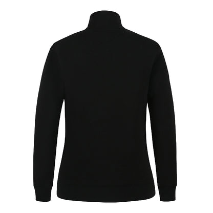Pilbara RMPC051 Ladies Classic Zipper C/F Fleece Pullover Jumper Black - Back