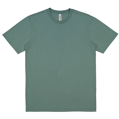 Plain green t-shirt on a white background