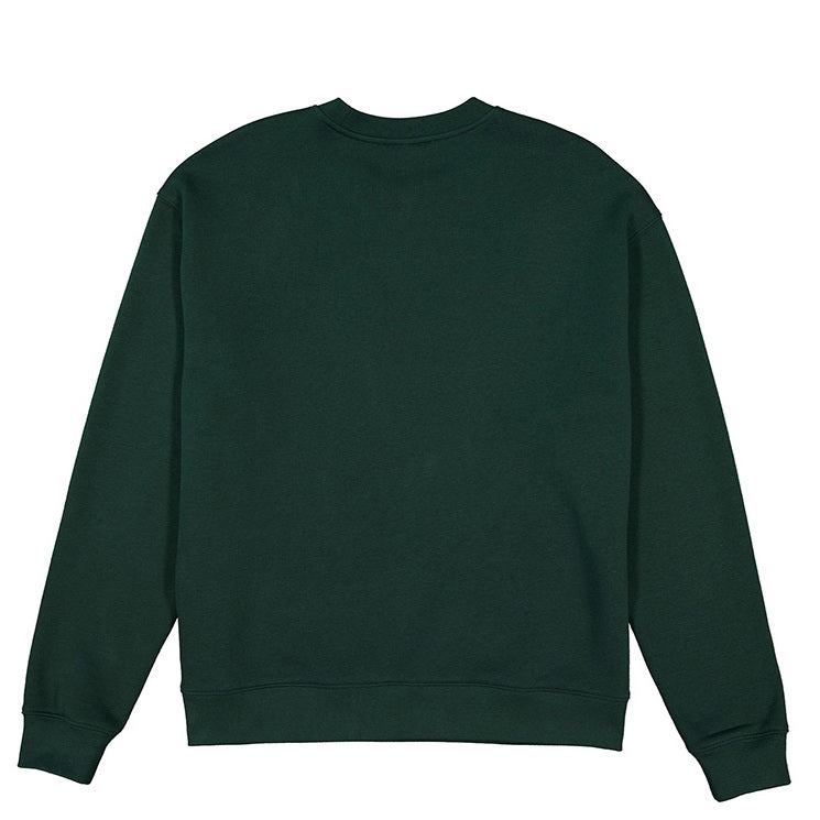 Green sweatshirt on a white background
