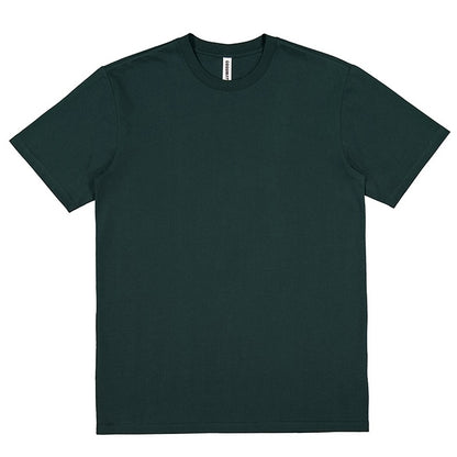 Plain dark green t-shirt on a white background