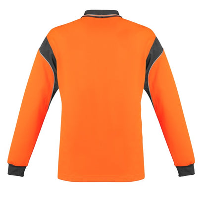 Syzmik ZH249 Mens HiVis Aztec L/S Polo