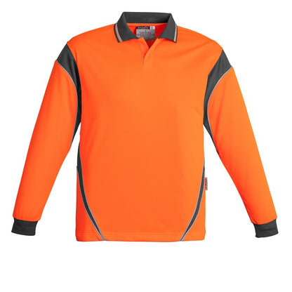Syzmik ZH249 Mens HiVis Aztec L/S Polo