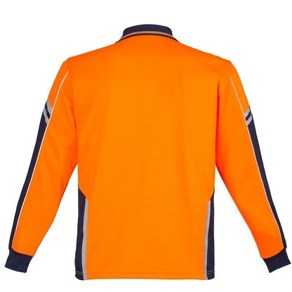 Syzmik ZH238 Mens HiVis Squad Long Sleeve Polo
