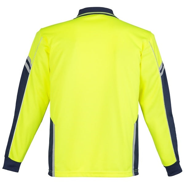 Syzmik ZH238 Mens HiVis Squad Long Sleeve Polo