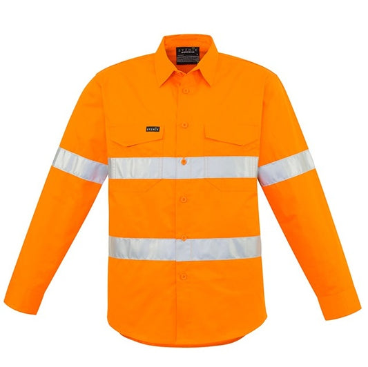 Syzmik ZW640 Mens HiVis Hoop Taped Shirt