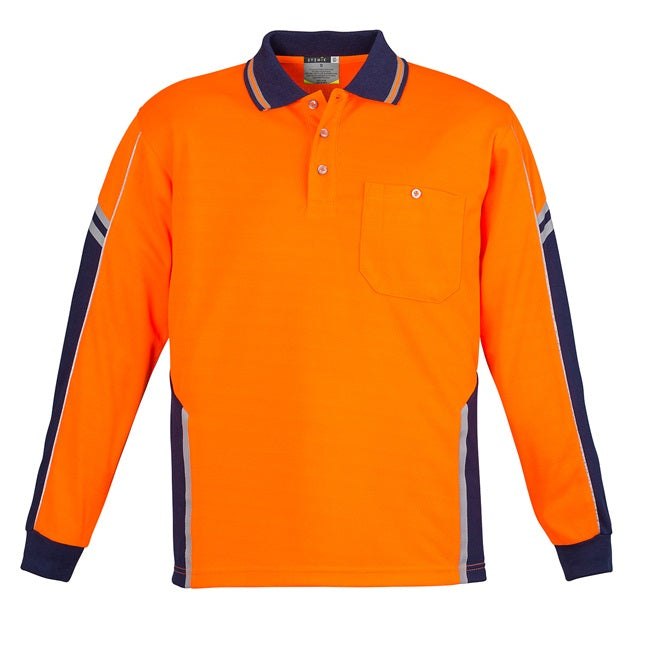 Syzmik ZH238 Mens HiVis Squad L/S Polo