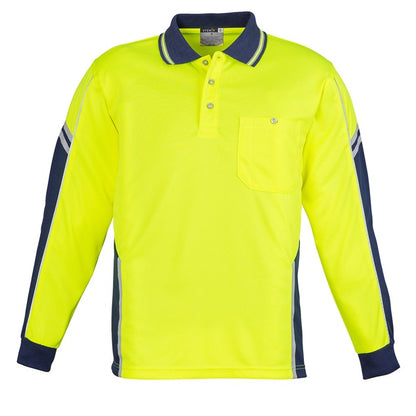 Syzmik ZH238 Mens HiVis Squad L/S Polo