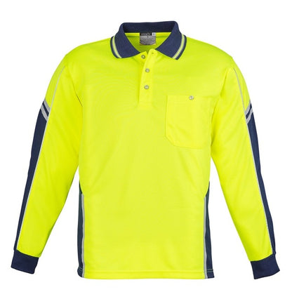 Syzmik ZH238 Mens HiVis Squad Long Sleeve Polo