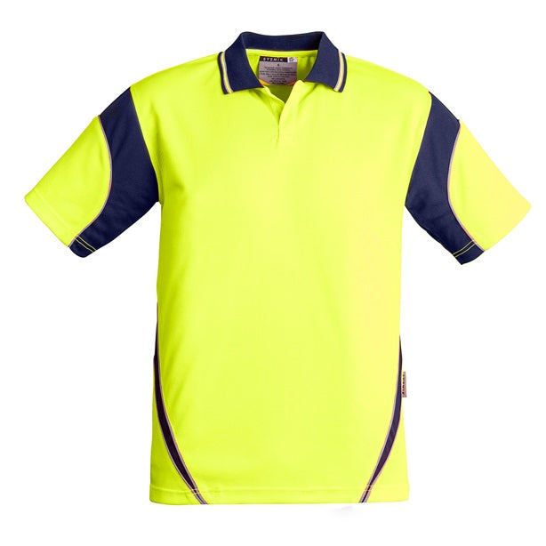 Syzmik ZH248 Mens HiVis Aztec S/S Polo