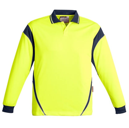 Syzmik ZH249 Mens HiVis Aztec L/S Polo
