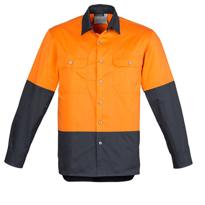 Syzmik ZW122 Mens HiVis Spliced Industrial Shirt