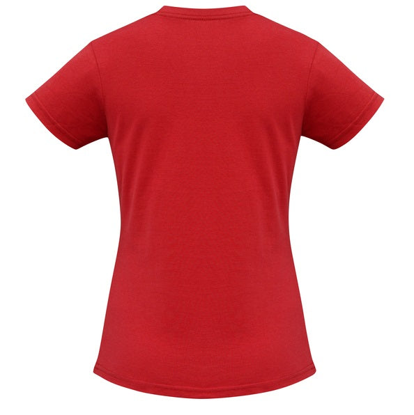 Biz Collection T10022 Ladies Ice Tee Red - Back view