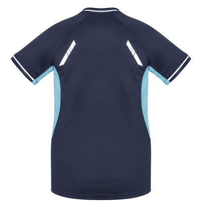 Biz Collection T701LS Ladies Renegade Tee Navy/Sky/Silver