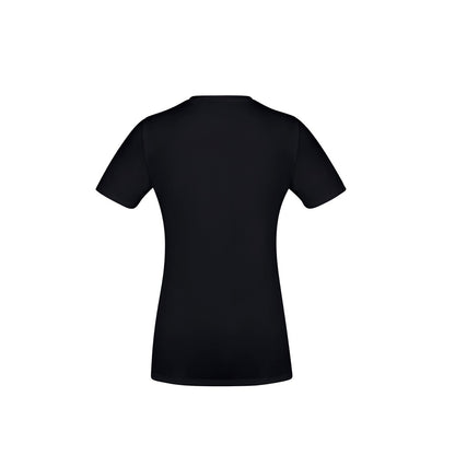 Biz Collection T800LS Ladies Aero Tee Solid Black - back view