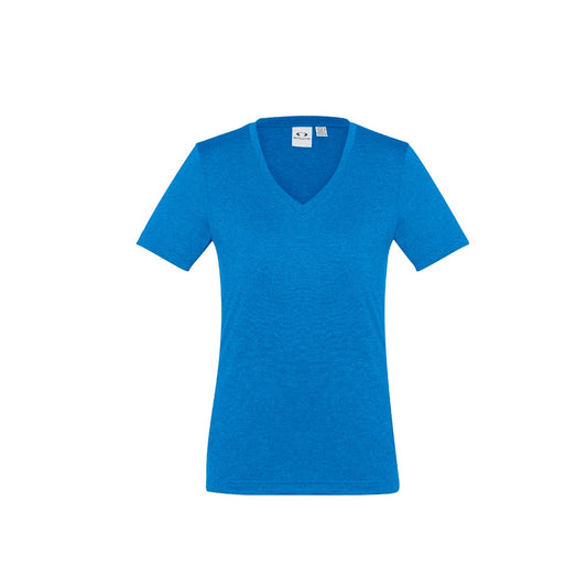 Biz Collection T800LS Ladies Aero Tee Cyan