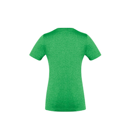 Biz Collection T800LS Ladies Aero Tee Lime - Back view